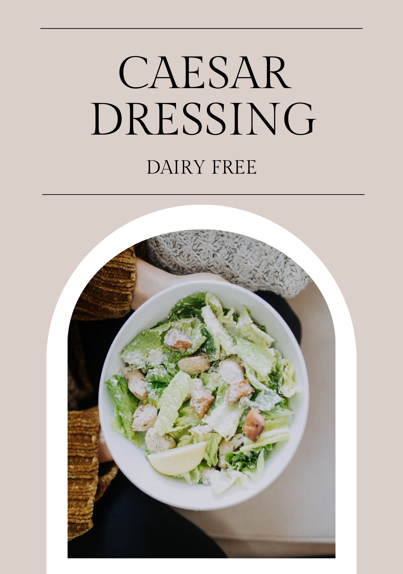 Caesar Dressing (Dairy Free)  Genesis Tallow