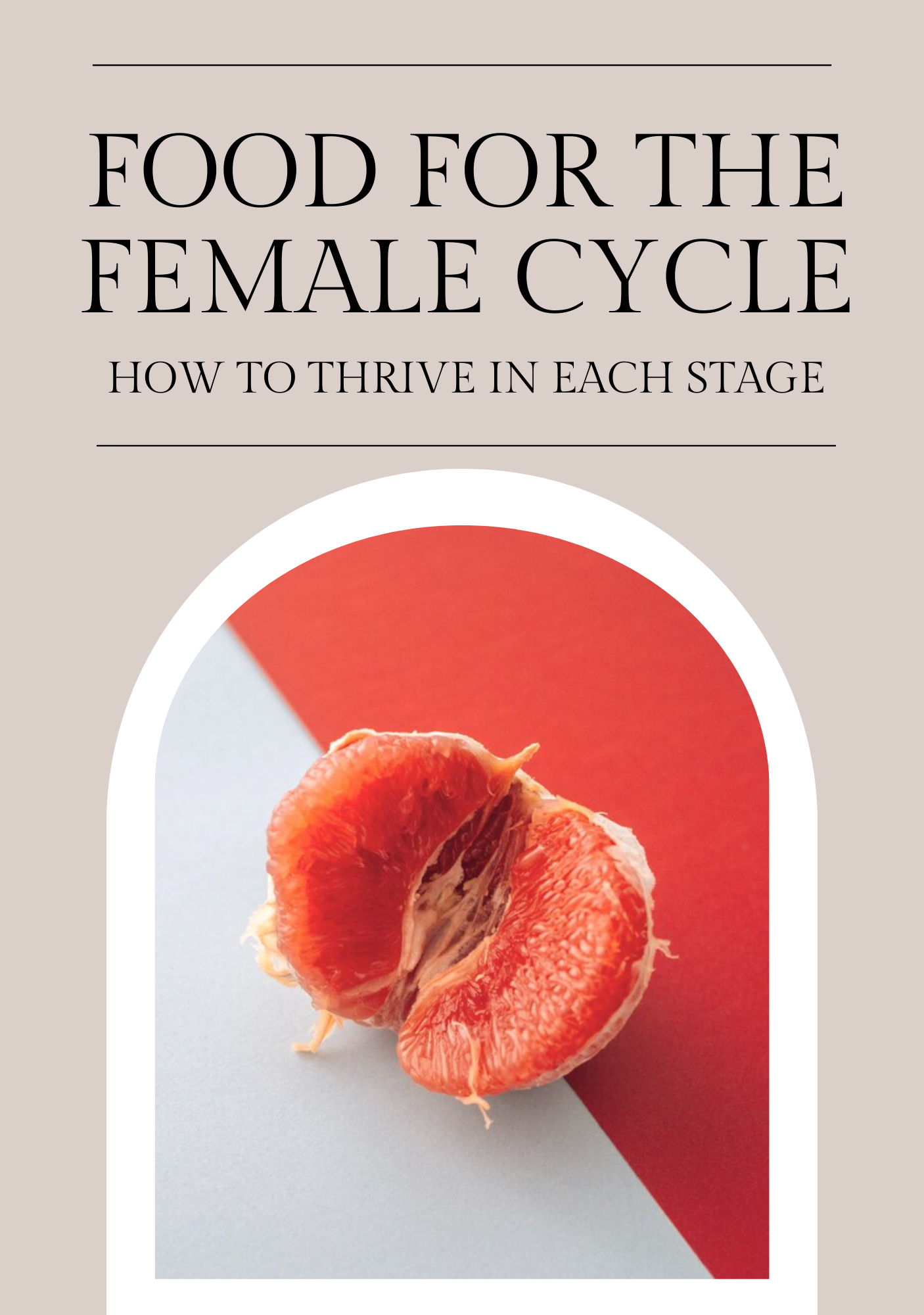 Food For The Female Menstrual Cycle