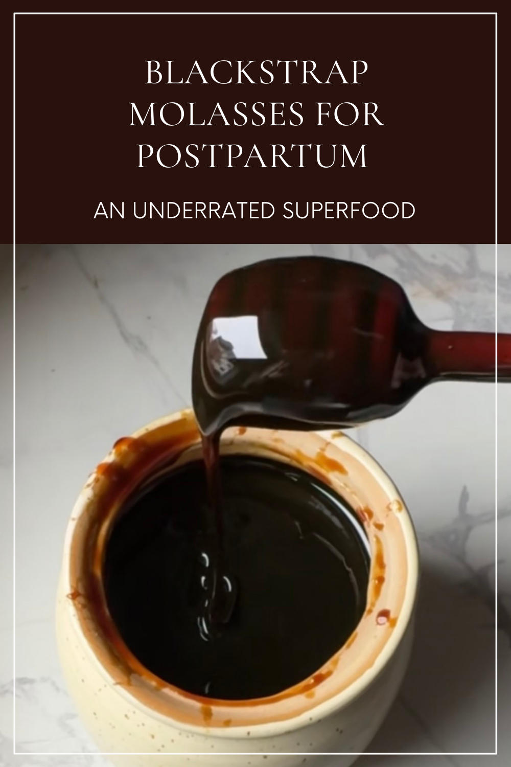 Blackstrap Molasses for Postpartum Mineral Replenishment