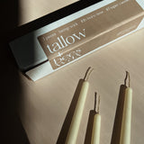 Tallow Taper Candles | Beeswax Natural Candles
