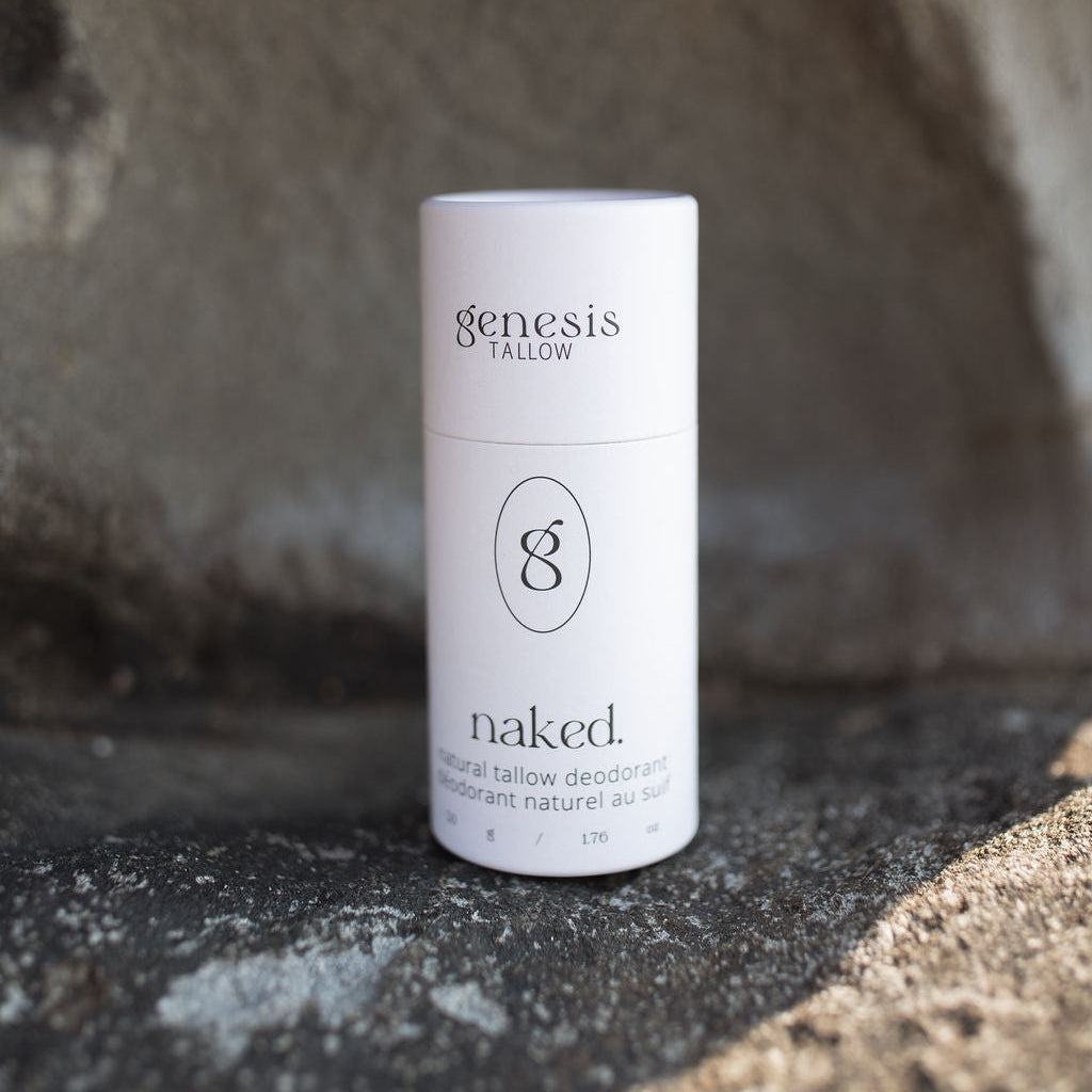 Naked Unscented Tallow Deodorant | Baking Soda Free | Natural