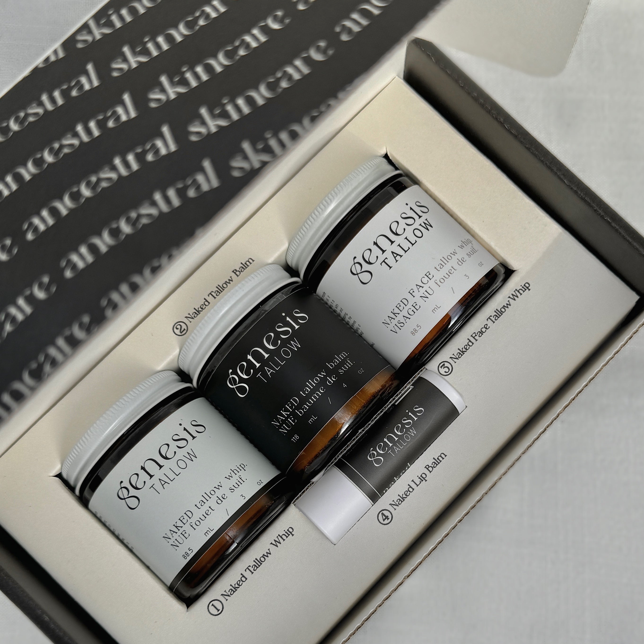 Bare Naked Bundle | Unscented Tallow Skincare Set