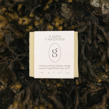 Load image into Gallery viewer, Naked Unscented Tallow Soap Bar | Baby &amp; Sensitive Skin
